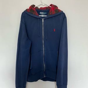 Ralph Lauren Zip-up with Plaid Hood